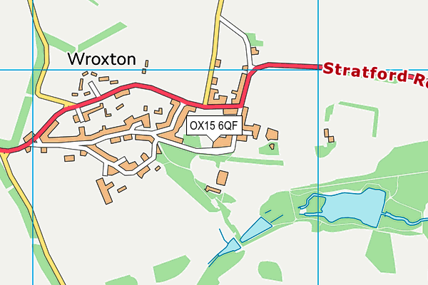 OX15 6QF map - OS VectorMap District (Ordnance Survey)