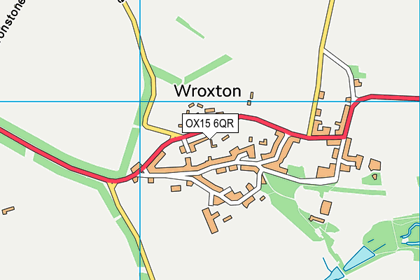 OX15 6QR map - OS VectorMap District (Ordnance Survey)