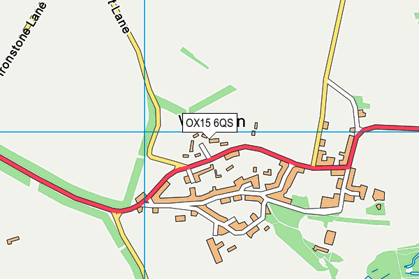 OX15 6QS map - OS VectorMap District (Ordnance Survey)