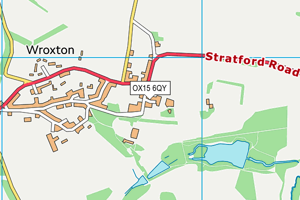 OX15 6QY map - OS VectorMap District (Ordnance Survey)