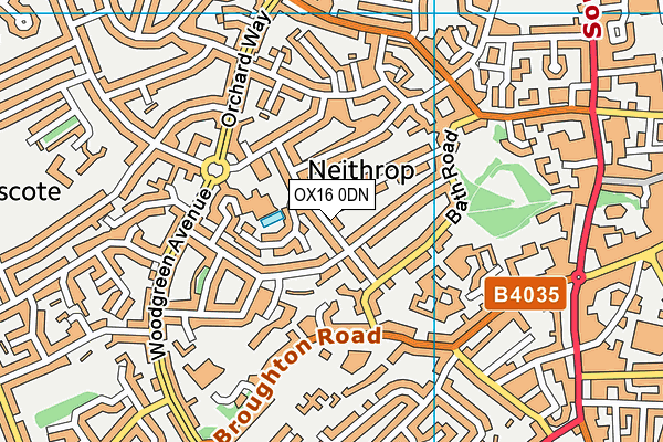 OX16 0DN map - OS VectorMap District (Ordnance Survey)