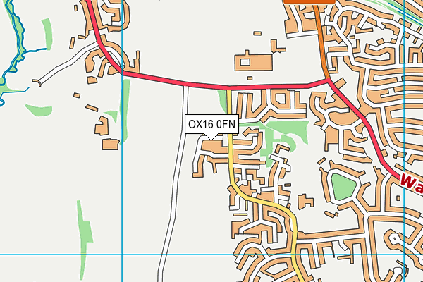 OX16 0FN map - OS VectorMap District (Ordnance Survey)