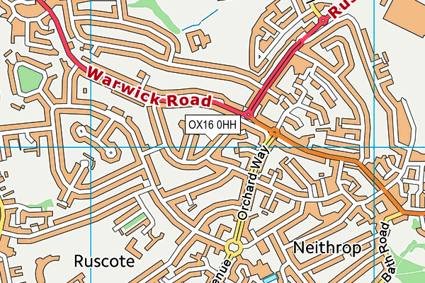 OX16 0HH map - OS VectorMap District (Ordnance Survey)