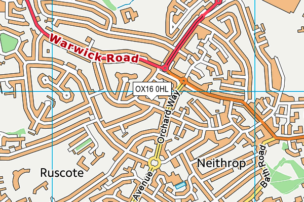 OX16 0HL map - OS VectorMap District (Ordnance Survey)