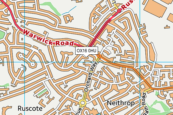 OX16 0HU map - OS VectorMap District (Ordnance Survey)