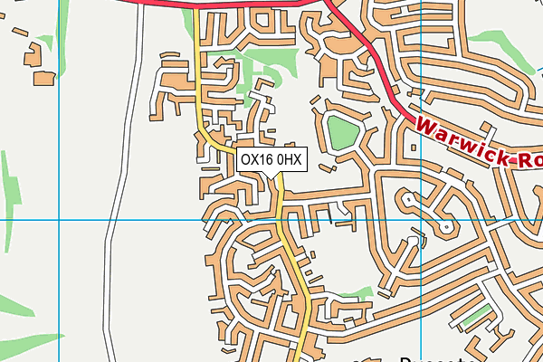 OX16 0HX map - OS VectorMap District (Ordnance Survey)