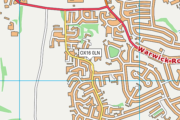 OX16 0LN map - OS VectorMap District (Ordnance Survey)