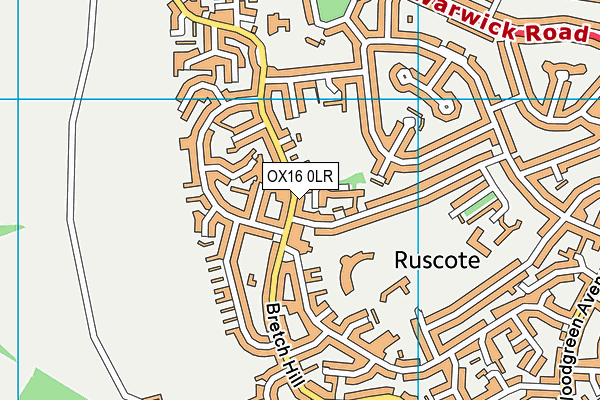OX16 0LR map - OS VectorMap District (Ordnance Survey)
