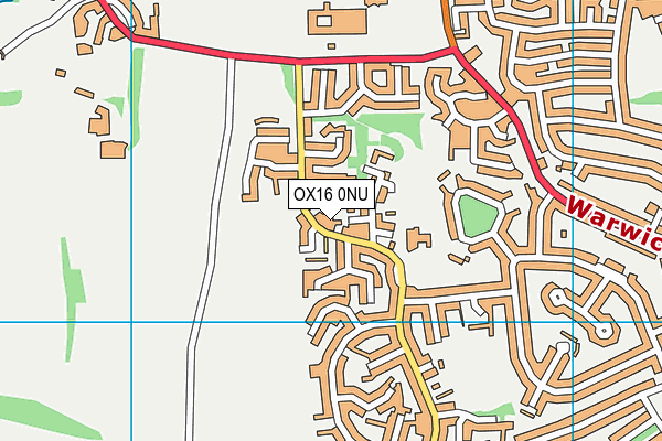 OX16 0NU map - OS VectorMap District (Ordnance Survey)
