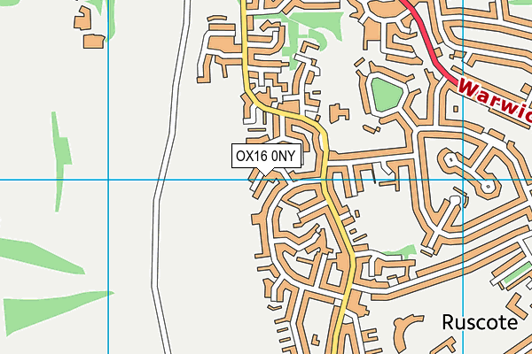 OX16 0NY map - OS VectorMap District (Ordnance Survey)