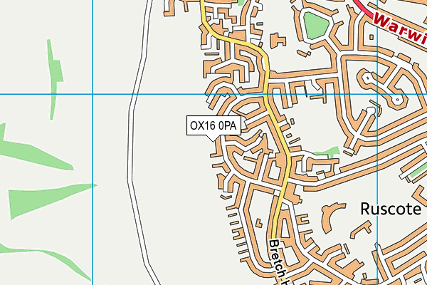 OX16 0PA map - OS VectorMap District (Ordnance Survey)