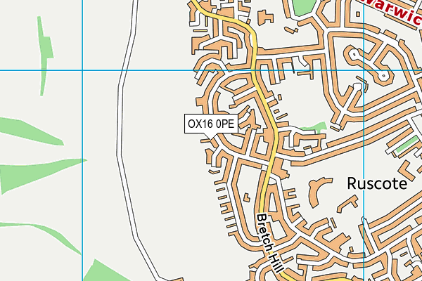 OX16 0PE map - OS VectorMap District (Ordnance Survey)