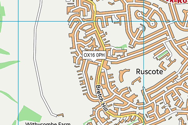 OX16 0PH map - OS VectorMap District (Ordnance Survey)