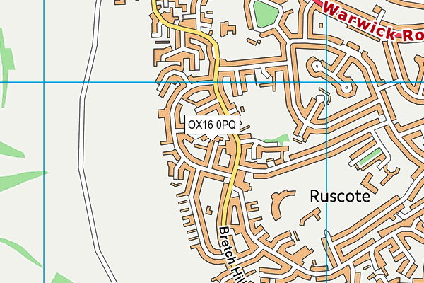 OX16 0PQ map - OS VectorMap District (Ordnance Survey)