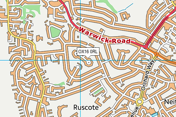 OX16 0RL map - OS VectorMap District (Ordnance Survey)