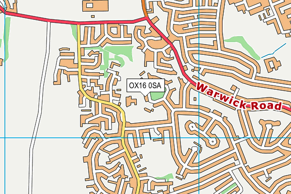 OX16 0SA map - OS VectorMap District (Ordnance Survey)
