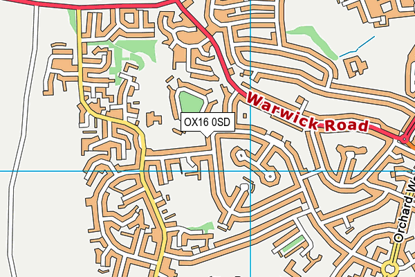 OX16 0SD map - OS VectorMap District (Ordnance Survey)