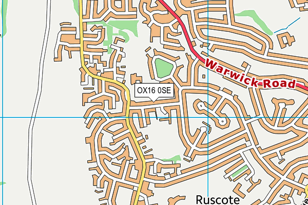 OX16 0SE map - OS VectorMap District (Ordnance Survey)