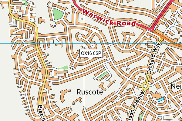 OX16 0SP map - OS VectorMap District (Ordnance Survey)