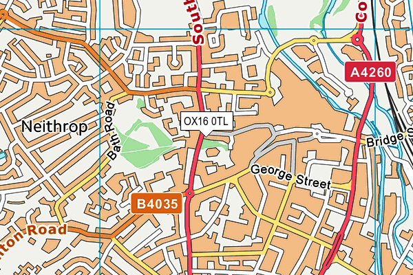 OX16 0TL map - OS VectorMap District (Ordnance Survey)