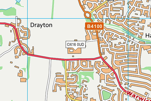 Drayton Pavilion map (OX16 0UD) - OS VectorMap District (Ordnance Survey)