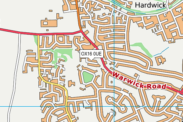 OX16 0UE map - OS VectorMap District (Ordnance Survey)