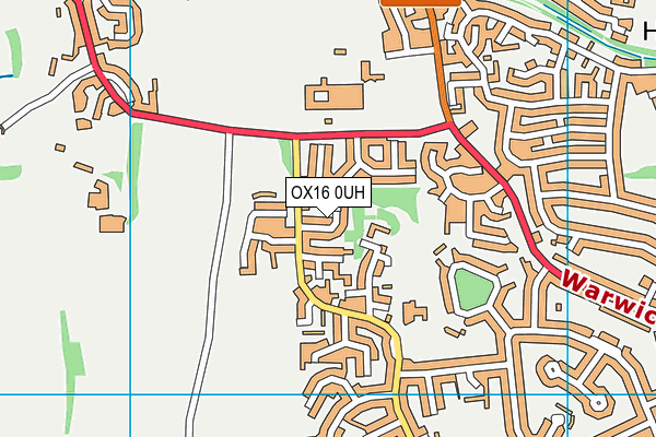 OX16 0UH map - OS VectorMap District (Ordnance Survey)