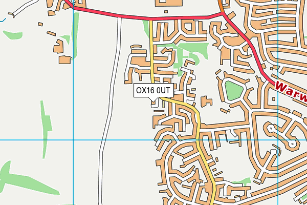 OX16 0UT map - OS VectorMap District (Ordnance Survey)