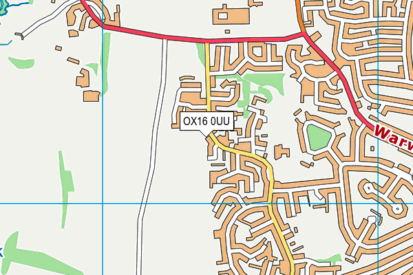 OX16 0UU map - OS VectorMap District (Ordnance Survey)