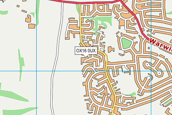 OX16 0UX map - OS VectorMap District (Ordnance Survey)