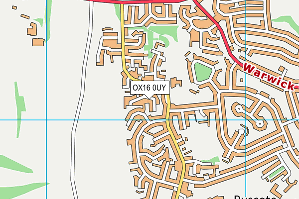 OX16 0UY map - OS VectorMap District (Ordnance Survey)