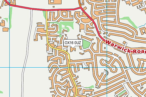 OX16 0UZ map - OS VectorMap District (Ordnance Survey)