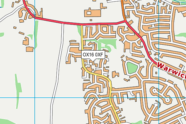 OX16 0XF map - OS VectorMap District (Ordnance Survey)