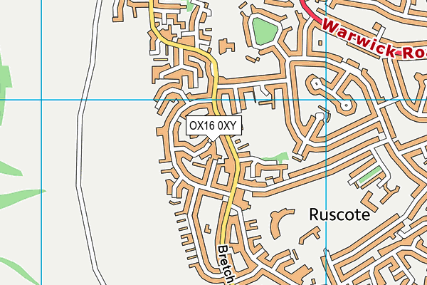 OX16 0XY map - OS VectorMap District (Ordnance Survey)