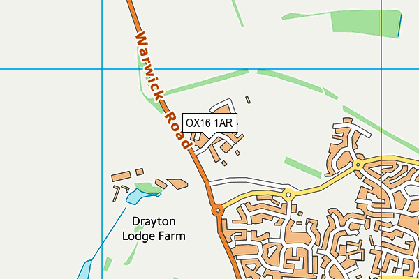 Nickling Road Playing Field map (OX16 1AR) - OS VectorMap District (Ordnance Survey)