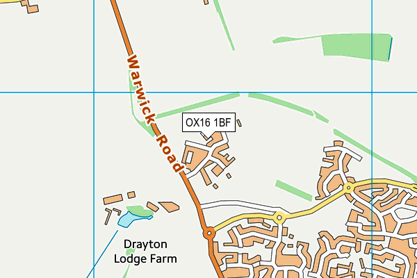 OX16 1BF map - OS VectorMap District (Ordnance Survey)