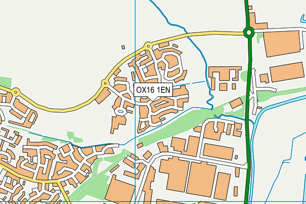 OX16 1EN map - OS VectorMap District (Ordnance Survey)