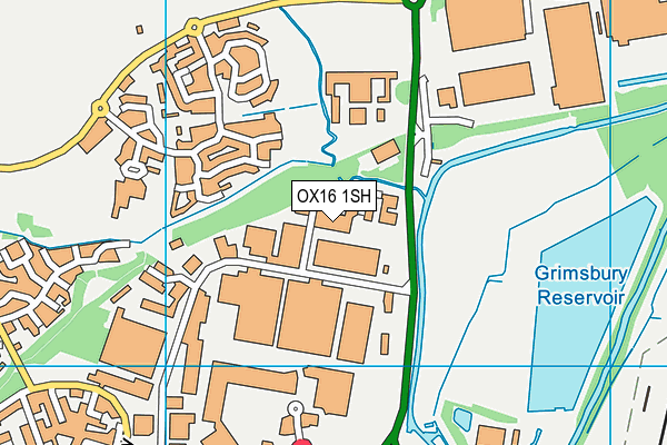 OX16 1SH map - OS VectorMap District (Ordnance Survey)