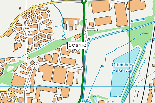 OX16 1TQ map - OS VectorMap District (Ordnance Survey)