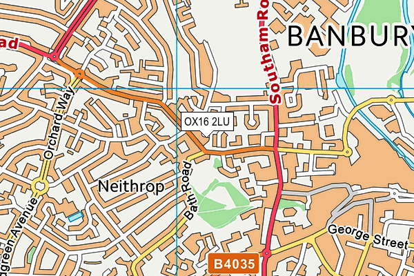 OX16 2LU map - OS VectorMap District (Ordnance Survey)