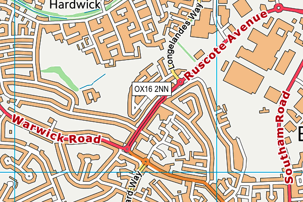 OX16 2NN map - OS VectorMap District (Ordnance Survey)