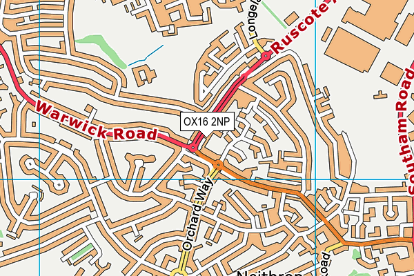 OX16 2NP map - OS VectorMap District (Ordnance Survey)