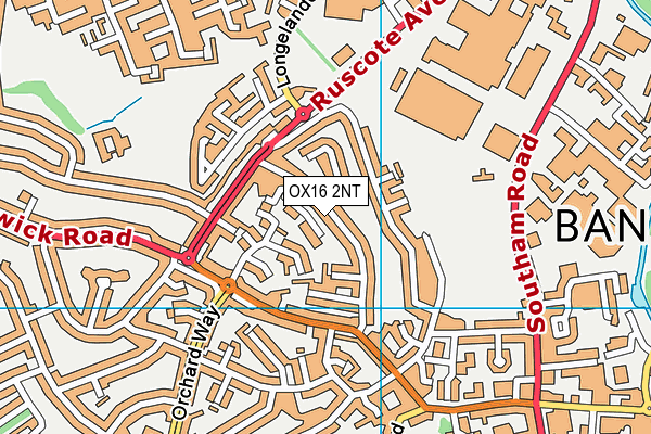 OX16 2NT map - OS VectorMap District (Ordnance Survey)