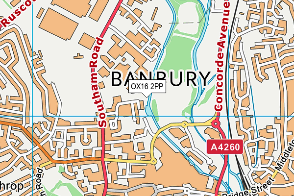 OX16 2PP map - OS VectorMap District (Ordnance Survey)