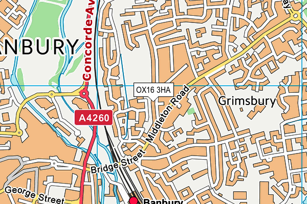 OX16 3HA map - OS VectorMap District (Ordnance Survey)