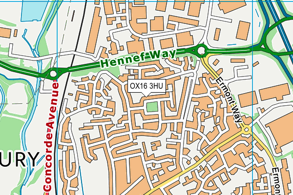 OX16 3HU map - OS VectorMap District (Ordnance Survey)