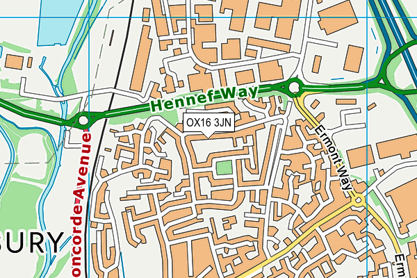 OX16 3JN map - OS VectorMap District (Ordnance Survey)