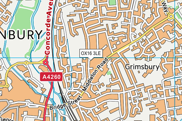 OX16 3LE map - OS VectorMap District (Ordnance Survey)