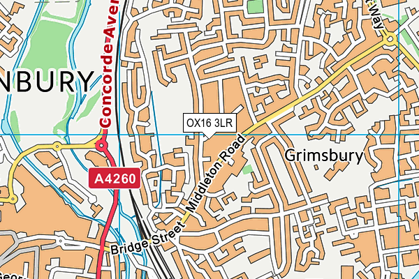 OX16 3LR map - OS VectorMap District (Ordnance Survey)