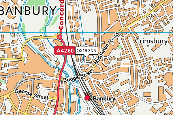 OX16 3NN map - OS VectorMap District (Ordnance Survey)